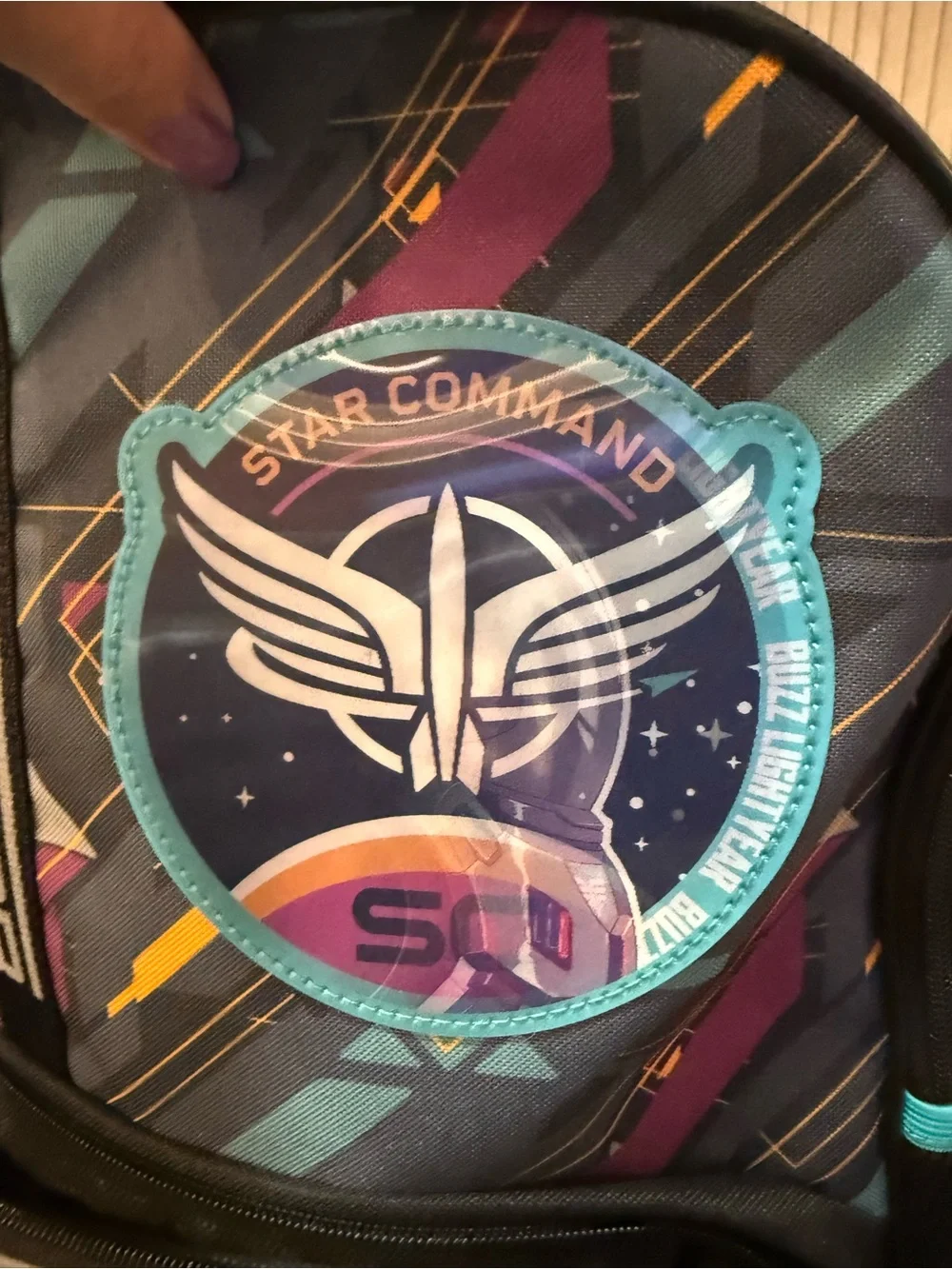 Buzz Lightyear Star Command Black Multicolor Boys Backpack